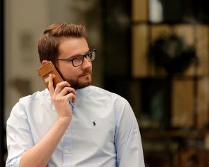 Man talking on the phone